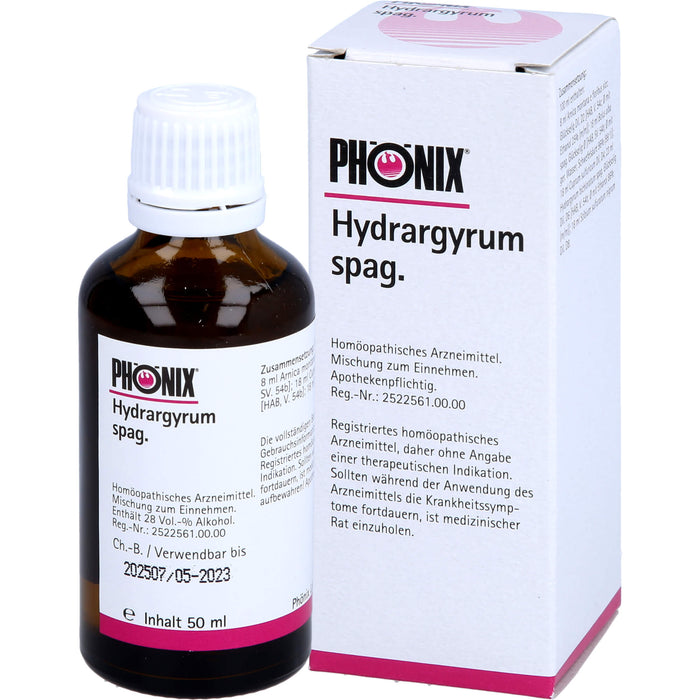 PHÖNIX Hydrargyrum spag. Mischung, 50 ml Lösung