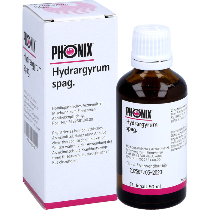 PHÖNIX Hydrargyrum spag. Mischung, 50 ml Lösung