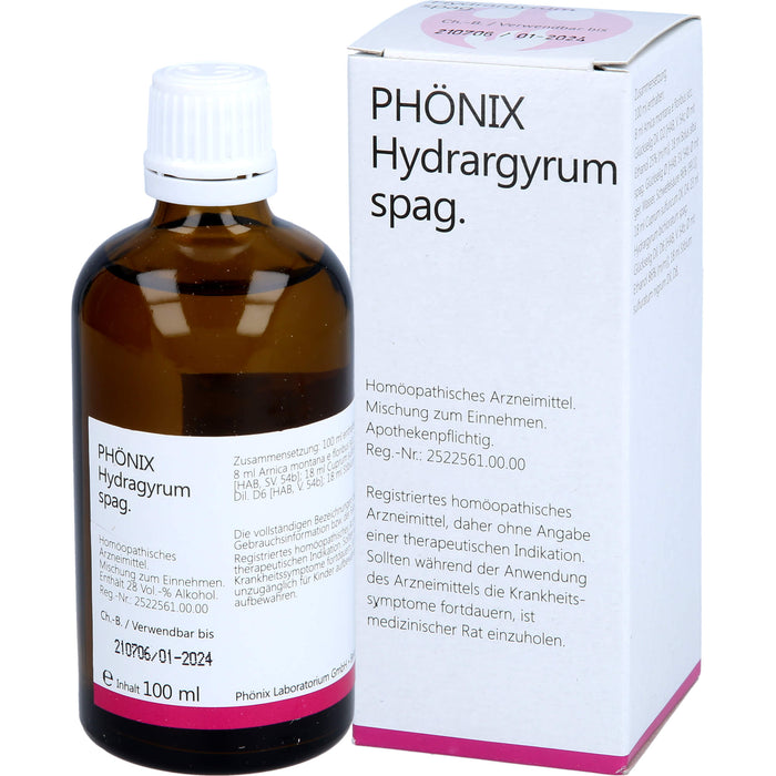 Phönix Hydrargyrum spag. Tropfen, 100 ml Lösung