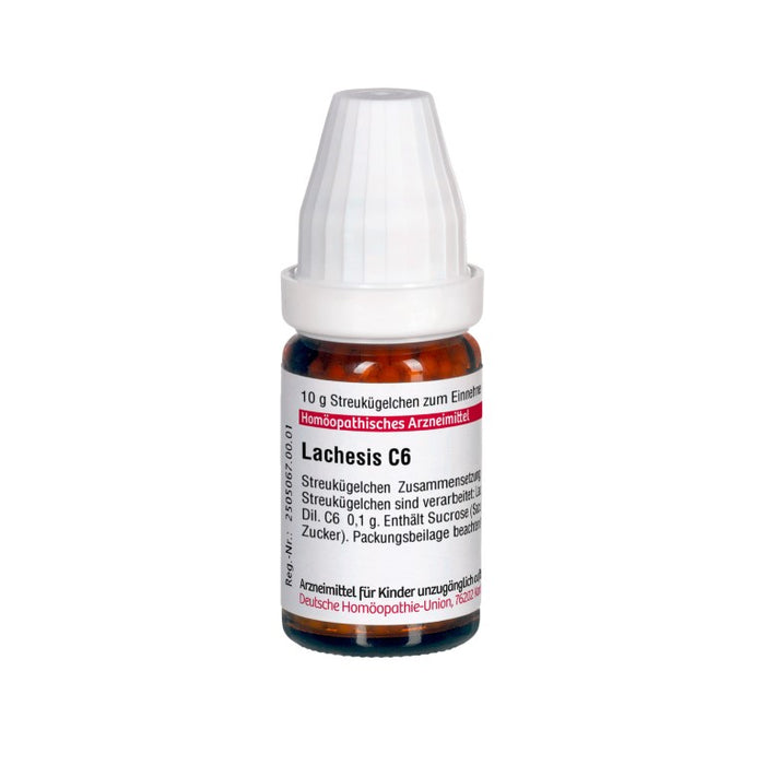 DHU Lachesis C6 Streukügelchen, 10 g Globuli