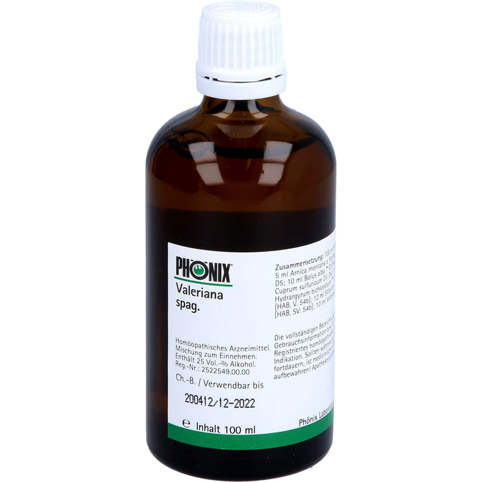 PHÖNIX Valeriana spag. Tropfen, 100 ml Lösung