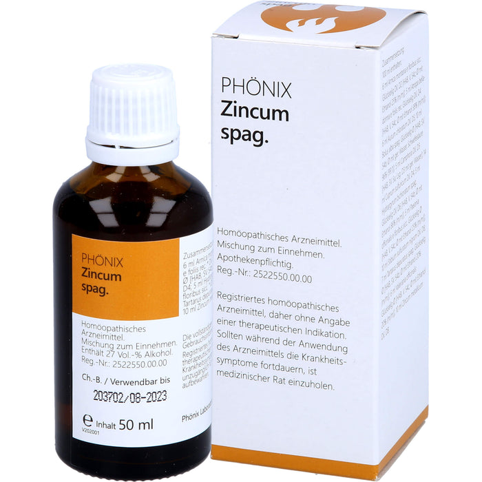 Phönix zincum spag. Tropfen, 50 ml MIS