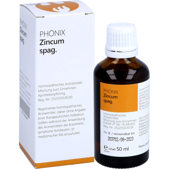 Phönix zincum spag. Tropfen, 50 ml MIS