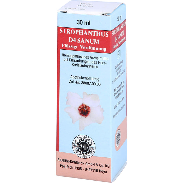 SANUM-KEHLBECK Strophanthus D4 Sanum flüssige Verdünnung bei Erkrankungen des Herz-Kreislaufsystems, 30 ml Lösung