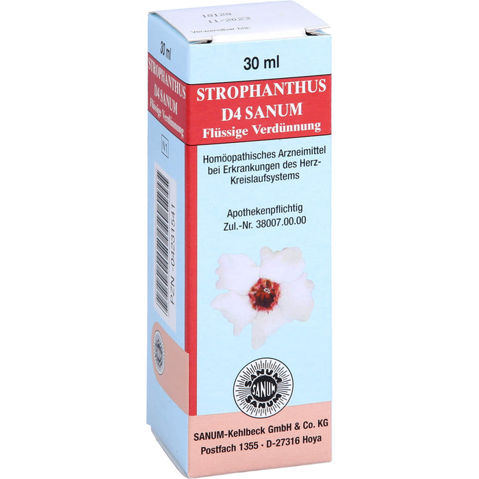 SANUM-KEHLBECK Strophanthus D4 Sanum flüssige Verdünnung bei Erkrankungen des Herz-Kreislaufsystems, 30 ml Lösung