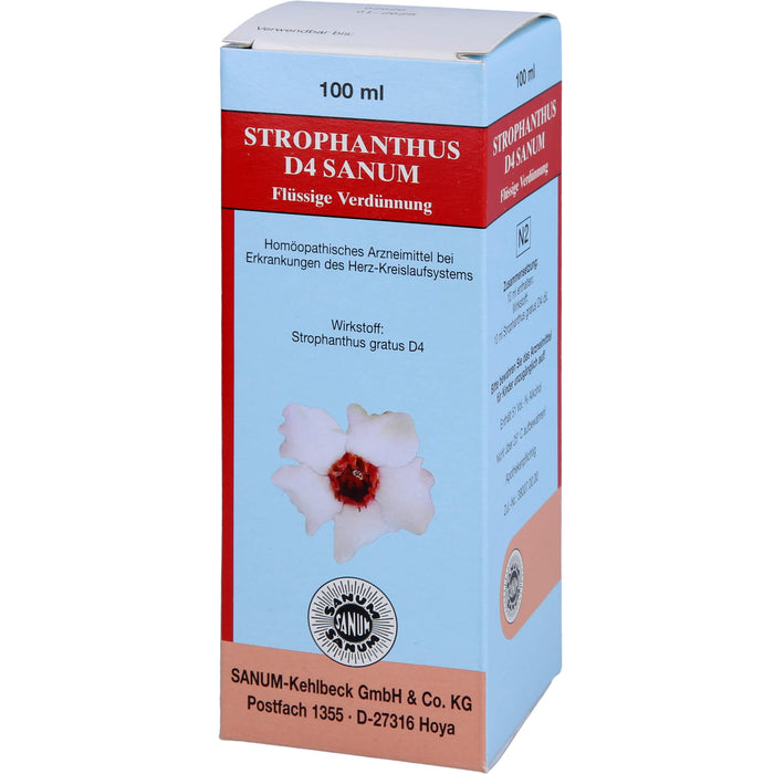 SANUM-KEHLBECK Strophanthus D4 Sanum flüssige Verdünnung bei Erkrankungen des Herz-Kreislaufsystems, 100 ml Lösung