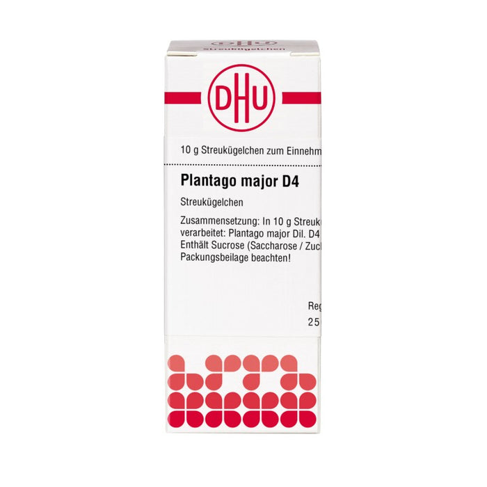 Plantago major D4 DHU Globuli, 10 g Globuli