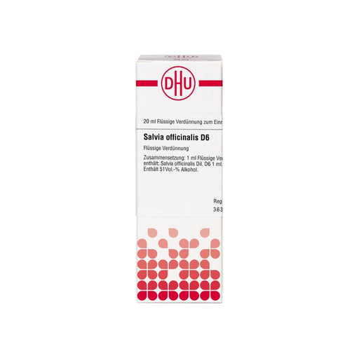 Salvia officinalis D6 DHU Dilution, 20 ml Lösung