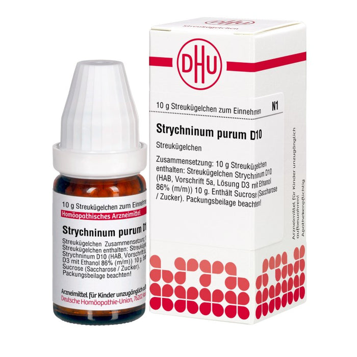 DHU Strychninum purum D10 Streukügelchen, 10 g Globuli