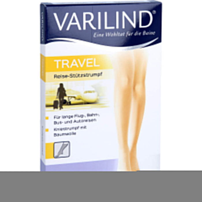 VARILIND TRAVEL Knie Baumwolle schwarz S, 2 St