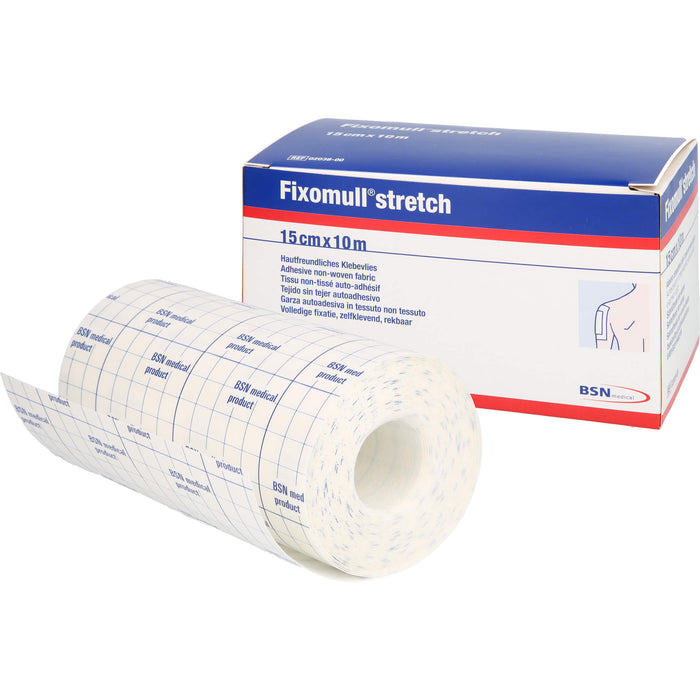 Fixomull stretch 10 m x 15 cm hautfreundliches Klebevlies, 1 St. Pflaster