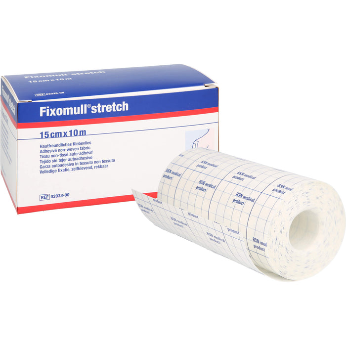Fixomull stretch 10 m x 15 cm hautfreundliches Klebevlies, 1 St. Pflaster
