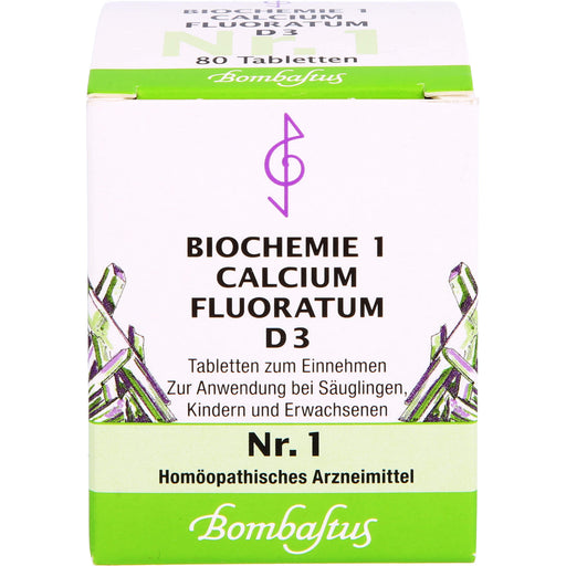 Bombastus Biochemie 1 Calcium fluoratum D3 Tabletten, 80 St. Tabletten
