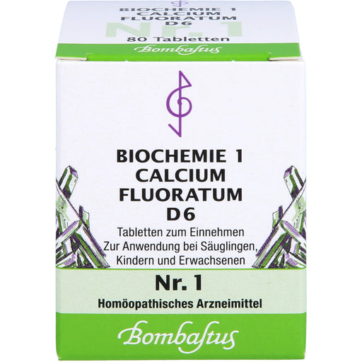 Biochemie 1 Calcium fluoratum Bombastus D6 Tbl., 80 St TAB