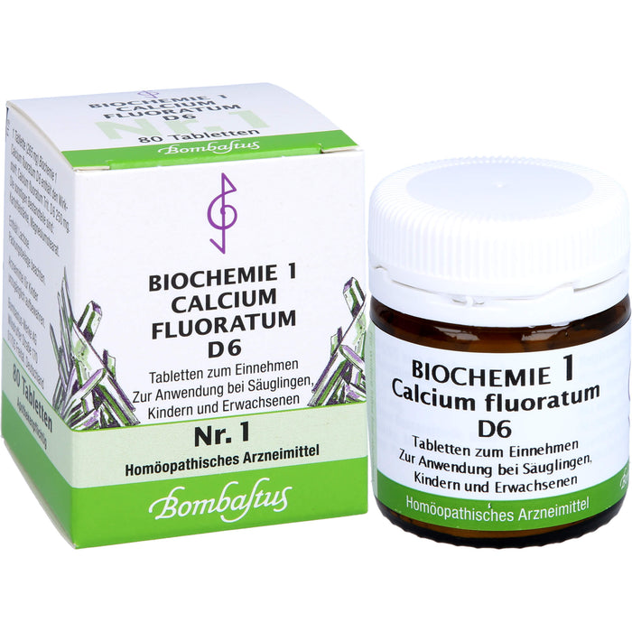 Biochemie 1 Calcium fluoratum Bombastus D6 Tbl., 80 St TAB