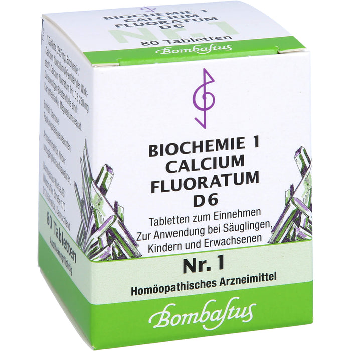 Biochemie 1 Calcium fluoratum Bombastus D6 Tbl., 80 St TAB