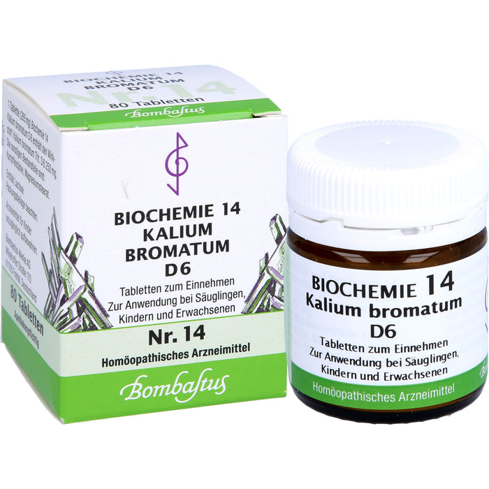 Biochemie 14 Kalium bromatum Bombastus D6 Tbl., 80 St TAB