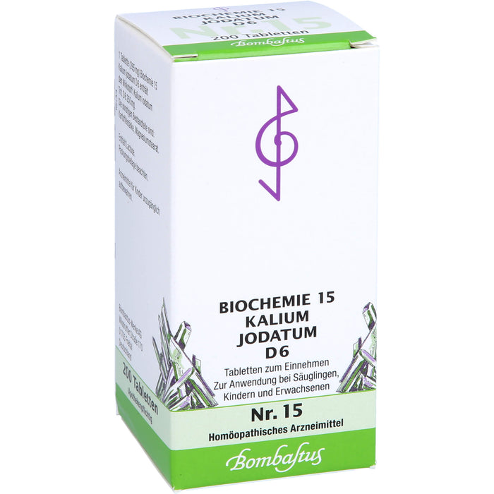 Biochemie 15 Kalium jodatum Bombastus D6 Tbl., 200 St TAB