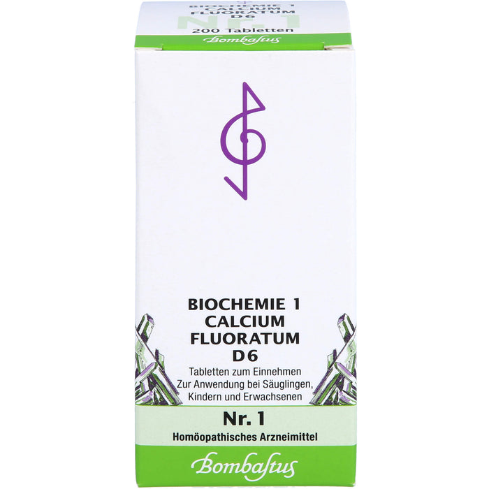 Bombastus Biochemie 1 Calcium fluoratum D6 Tabletten, 200 St. Tabletten