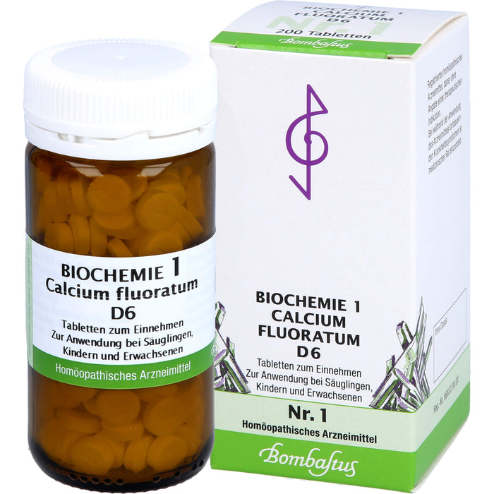 Bombastus Biochemie 1 Calcium fluoratum D6 Tabletten, 200 St. Tabletten