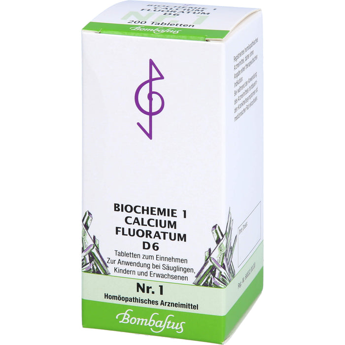 Bombastus Biochemie 1 Calcium fluoratum D6 Tabletten, 200 St. Tabletten