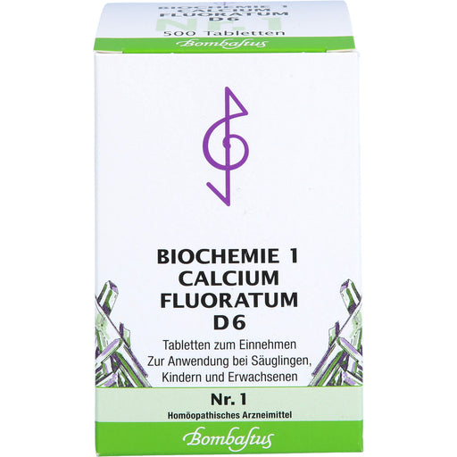 Biochemie 1 Calcium fluoratum Bombastus D6 Tbl., 500 St TAB