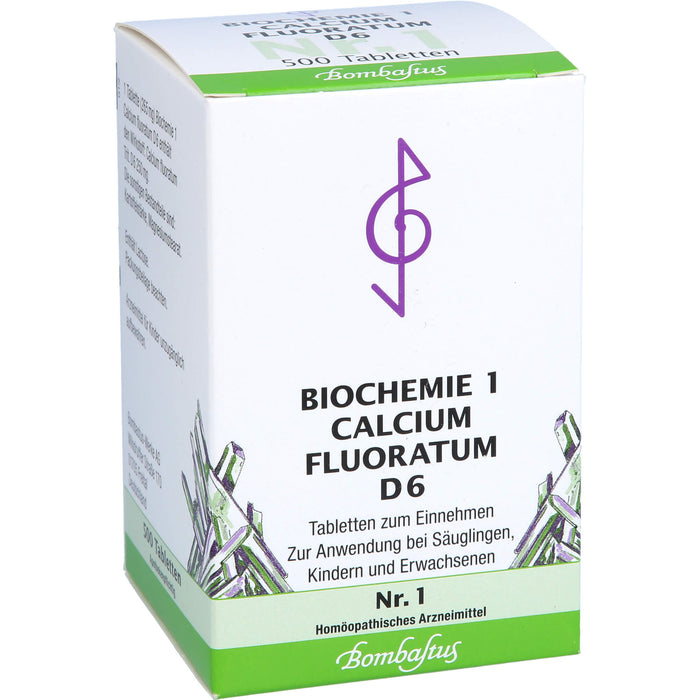 Biochemie 1 Calcium fluoratum Bombastus D6 Tbl., 500 St TAB