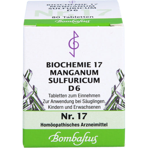 Biochemie 17 Manganum sulfuricum Bombastus D6 Tbl., 80 St TAB