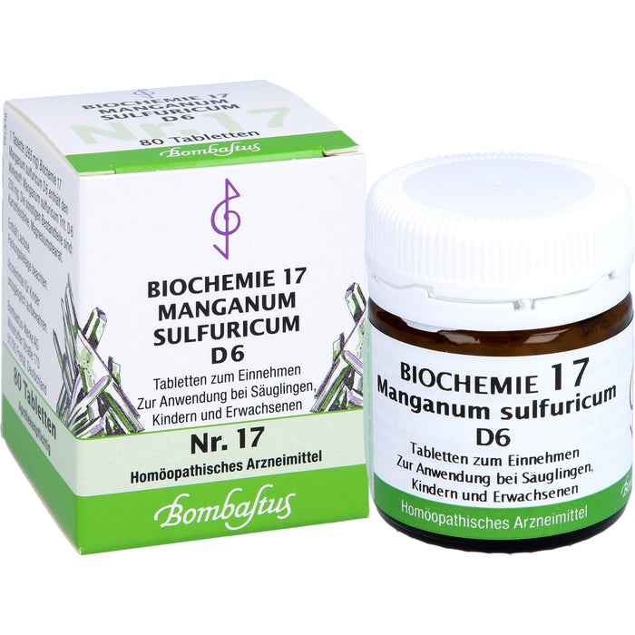 Biochemie 17 Manganum sulfuricum Bombastus D6 Tbl., 80 St TAB