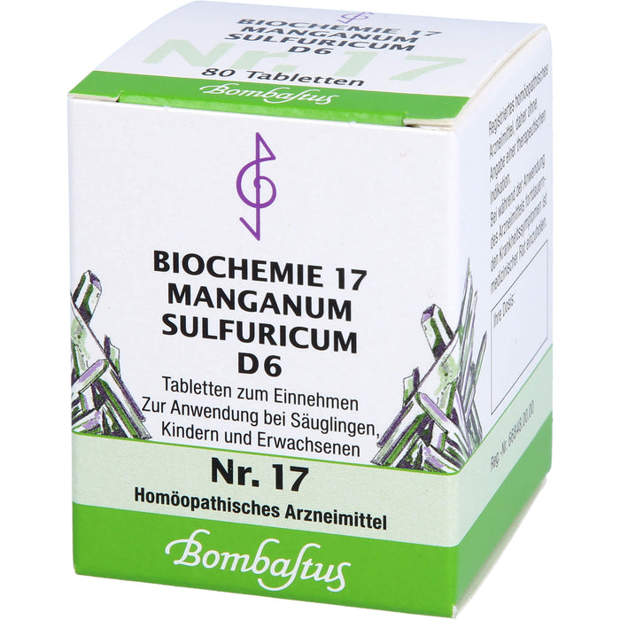 Biochemie 17 Manganum sulfuricum Bombastus D6 Tbl., 80 St TAB