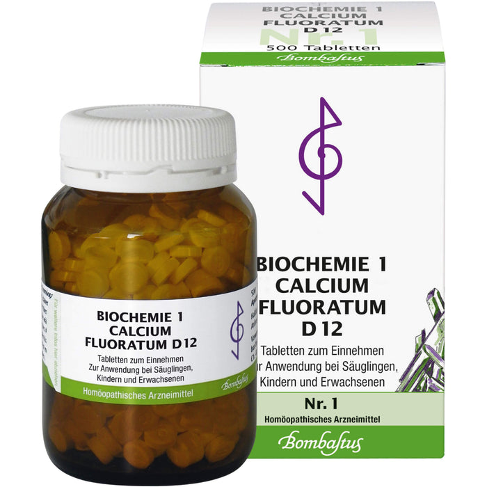 Biochemie 1 Calcium fluoratum Bombastus D12 Tbl., 500 St TAB