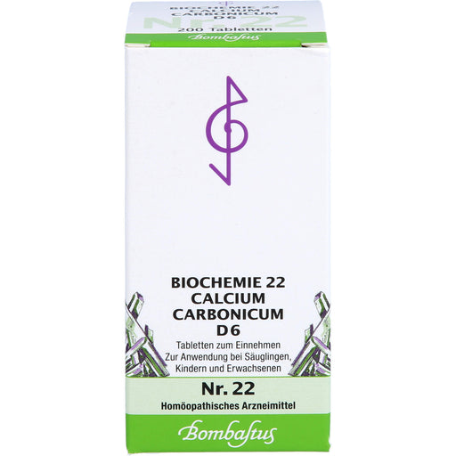 Bombastus Biochemie 22 Calcium carbonicum D6 Tabletten, 200 St. Tabletten