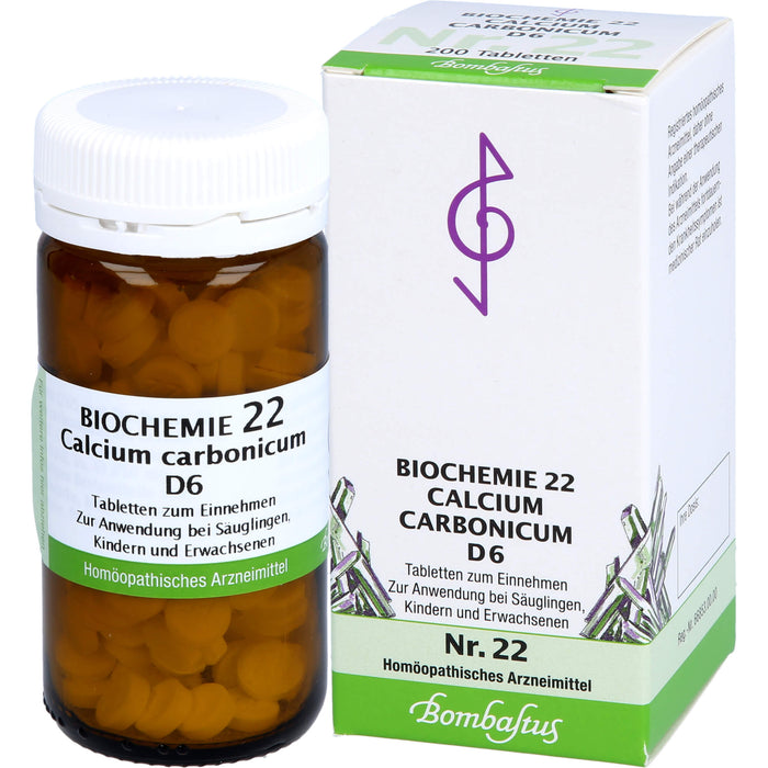 Bombastus Biochemie 22 Calcium carbonicum D6 Tabletten, 200 St. Tabletten