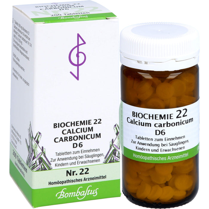 Bombastus Biochemie 22 Calcium carbonicum D6 Tabletten, 200 St. Tabletten