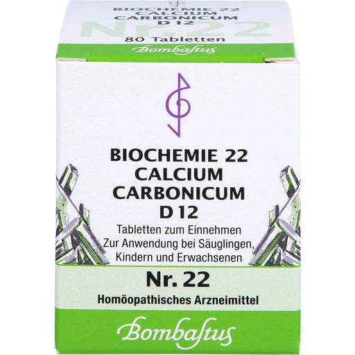 Biochemie 22 Calcium carbonicum Bombastus D12 Tbl., 80 St TAB