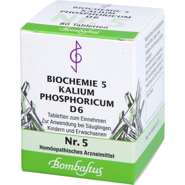 Bombastus Biochemie 5 Kalium phosphoricum D6 Tabletten, 80 St. Tabletten