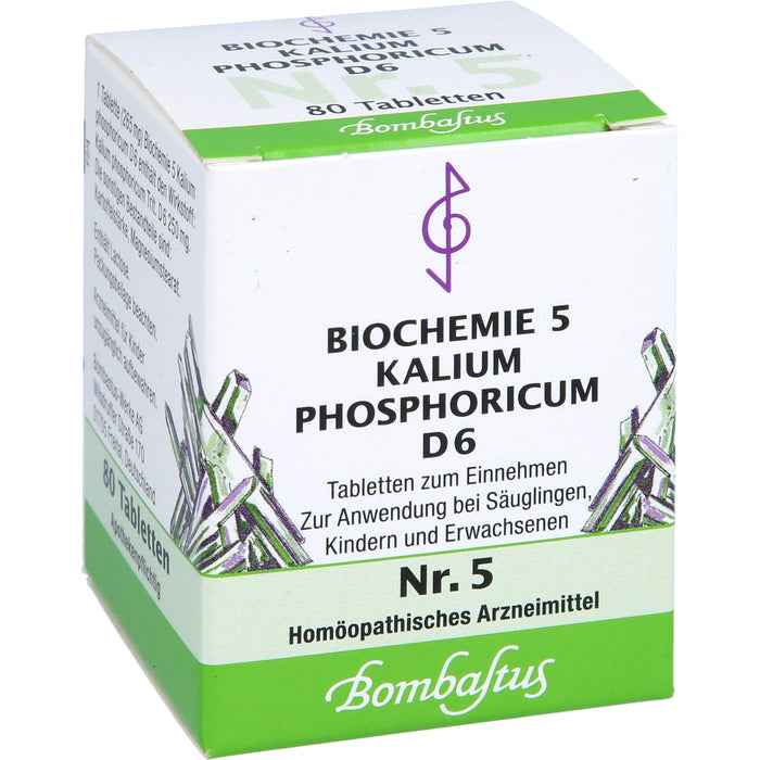 Bombastus Biochemie 5 Kalium phosphoricum D6 Tabletten, 80 St. Tabletten