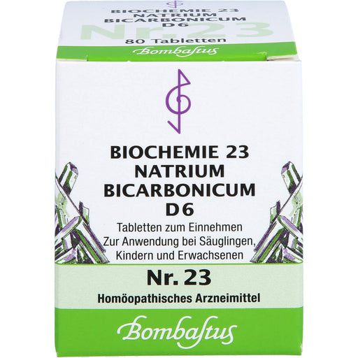 Biochemie 23 Natrium bicarbonicum Bombastus D6 Tbl., 80 St TAB