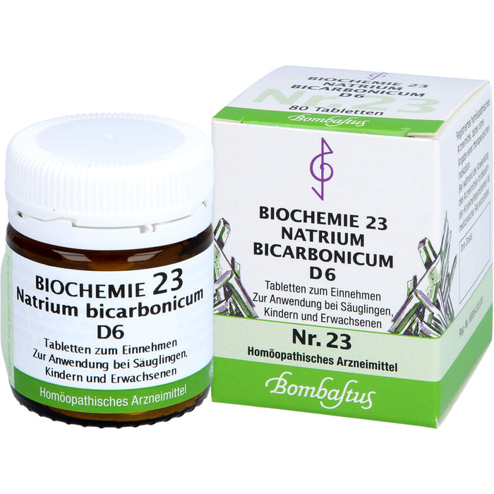 Biochemie 23 Natrium bicarbonicum Bombastus D6 Tbl., 80 St TAB