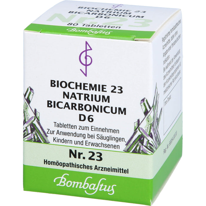 Biochemie 23 Natrium bicarbonicum Bombastus D6 Tbl., 80 St TAB