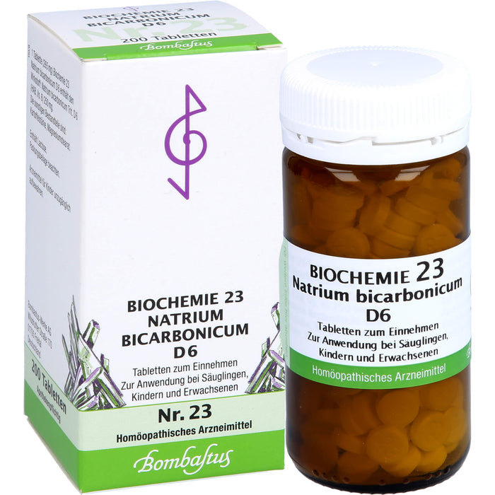Biochemie 23 Natrium bicarbonicum Bombastus D6 Tbl., 200 St TAB