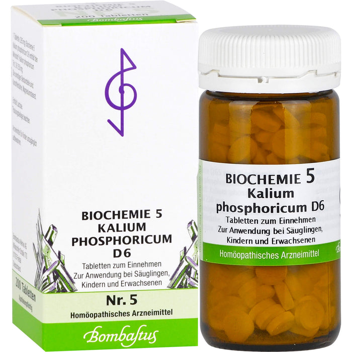 Bombastus Biochemie 5 Kalium phosphoricum D6 Tabletten, 200 St. Tabletten