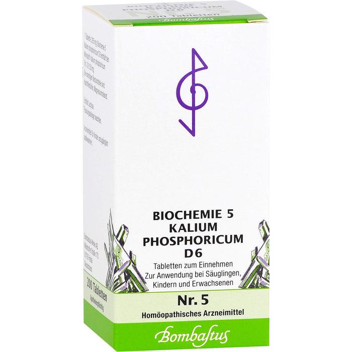 Bombastus Biochemie 5 Kalium phosphoricum D6 Tabletten, 200 St. Tabletten