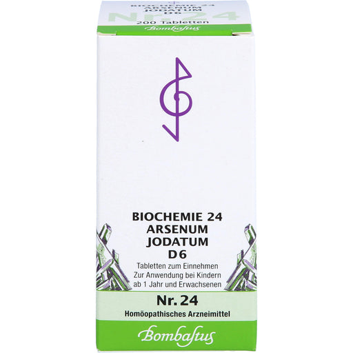 Biochemie 24 Arsenum jodatum Bombastus D6 Tbl., 200 St TAB