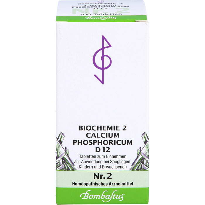 Biochemie 2 Calcium phosphoricum Bomastus D12 Tbl., 200 St TAB