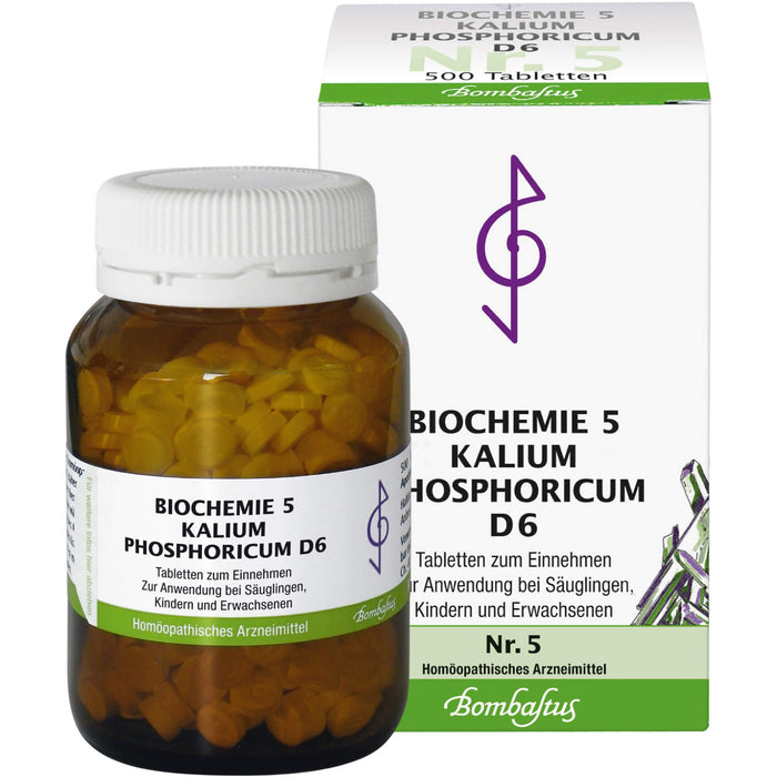 Bombastus Biochemie 5 Kalium phosphoricum D6 Tabletten, 500 St. Tabletten