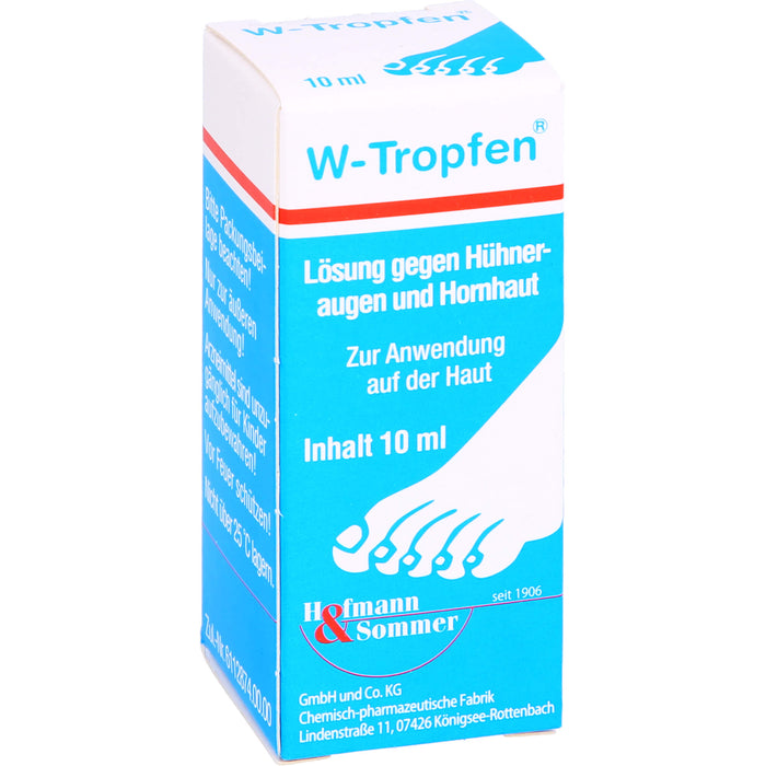 W-Tropfen gegen Hühneraugen und Hornhaut, 10.0 ml Lösung