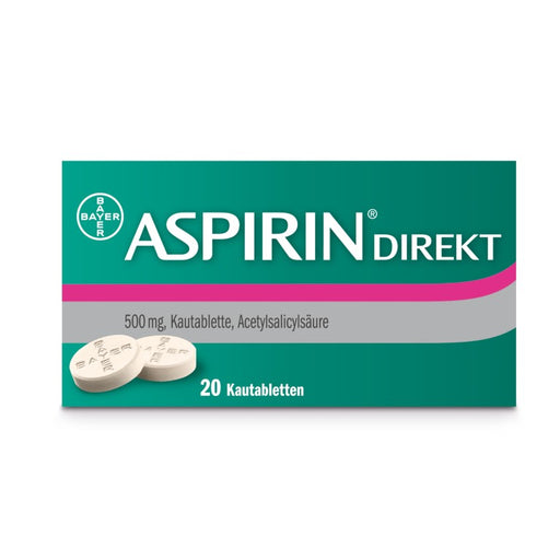 ASPIRIN Direkt Kautabletten, 20 St. Tabletten