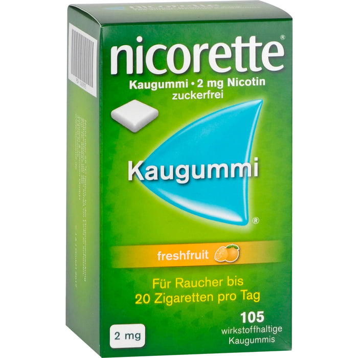 Nicorette 2mg Freshfruit Emra Kaugummi, 105 St KGU