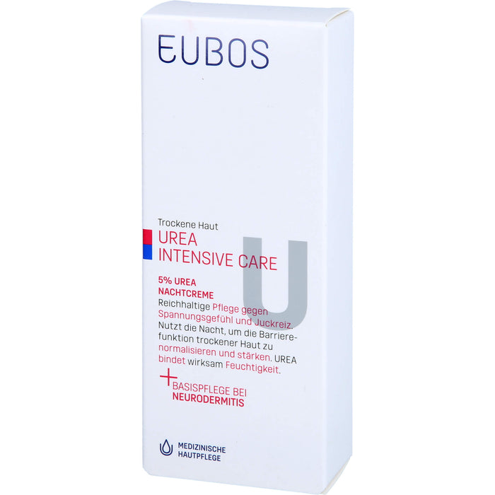 EUBOS Trockene Haut Urea 5% Nachtcreme, 50 ml Creme